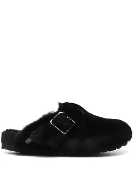 Тапочки из овчины Boston 1774 Birkenstock, черный
