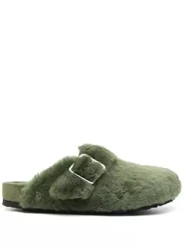Тапочки из овчины Boston 1774 Birkenstock, зеленый