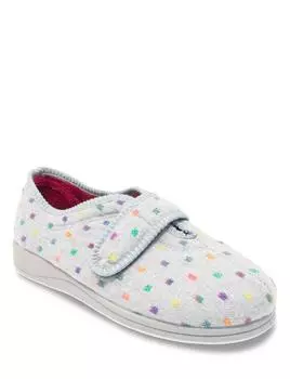 Тапочки из пены с эффектом памяти. Очень широкая поддерживающая и теплая противоскользящая подошва EE Fit Padders. Chums, серый