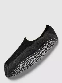 Тапочки из смеси натуральной шерсти с логотипом, модель COSYSHOE Falke, антрацит