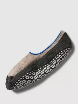 Тапочки из смеси натуральной шерсти с логотипом, модель COSYSHOE Falke, бежевый