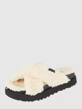 Тапочки из смеси шерсти и лиоцелла, модель Fuzz Sugar UGG, бежевый