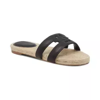 Тапочки из тисненой кожи Tommy Hilfiger, черный