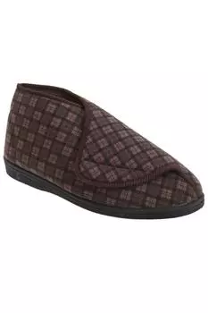 тапочки James в клетку Comfylux, коричневый