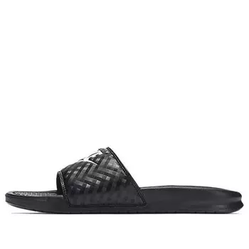 Тапочки jdi benassi slides 'black diamond pattern' Nike, черный