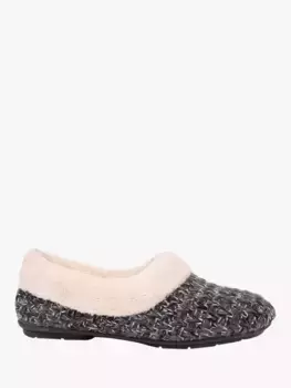 Тапочки Jones Bootmaker Cariana Faux Fur Lined, цвет dark grey