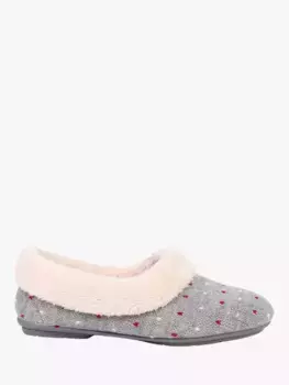 Тапочки Jones Bootmaker Floella Fluffy Lined, цвет grey/multi