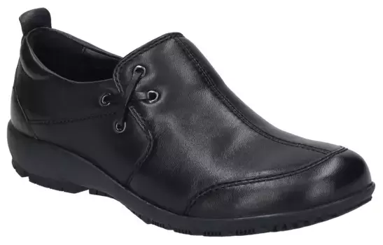 Тапочки Josef Seibel "Charlotte 17", слипоны, праздничная обувь, удобная обувь на небольшой танкетке, черный