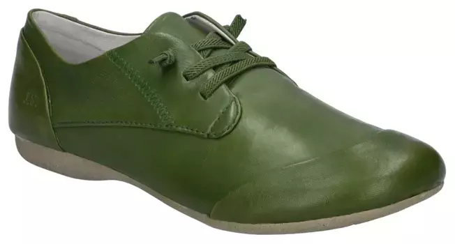 Тапочки Josef Seibel "Fiona", комфортная обувь, слипоны с эластичной декоративной шнуровкой, зеленый