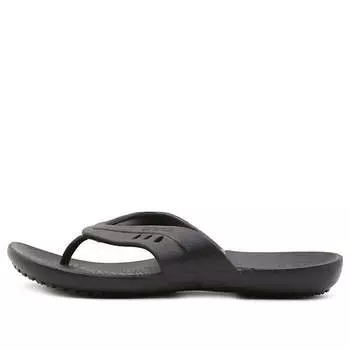 Тапочки kadee cozy non-slip flip-flops black Crocs, черный