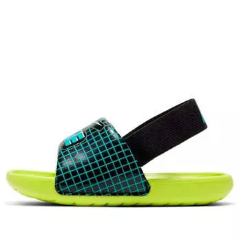 Тапочки kawa se slippers black/blue/green Nike, черный