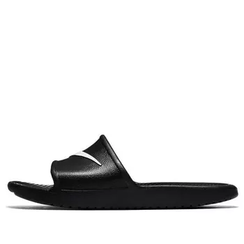 Тапочки kawa shower 'black white' Nike, черный