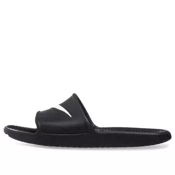 Тапочки kawa shower 'black white' Nike, черный