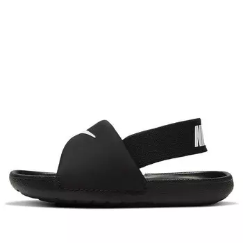 Тапочки kawa slide 'black white' Nike, черный