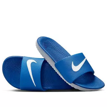 Тапочки kawa slide blue white slippers Nike, синий