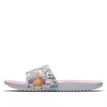 Тапочки kawa street style girl sandals 'white pink' Nike, белый