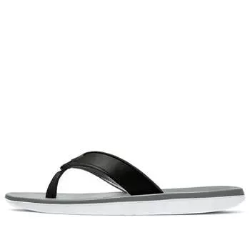 Тапочки kepa kai thong gray black slippers 'white gray black' Nike, белый