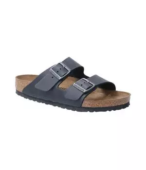 Тапочки кожаные Birkenstock Arizona, черный