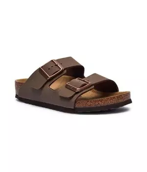 Тапочки кожаные Birkenstock Arizona детские, бежевый