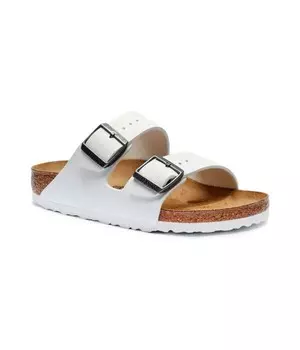 Тапочки кожаные Birkenstock Arizona Eva, белый