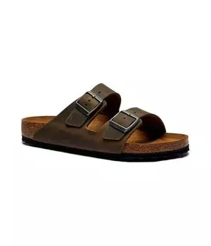 Тапочки кожаные Birkenstock Arizona Leoi Eva, зеленый