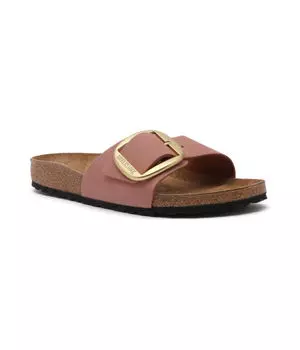 Тапочки кожаные Birkenstock Madrid, розовый