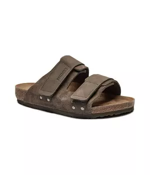 Тапочки кожаные Birkenstock Uji, коричневый