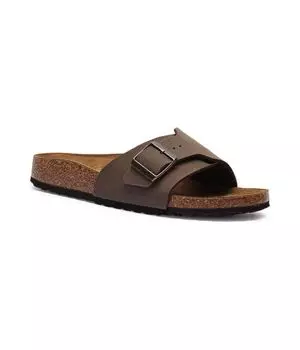 Тапочки кожаные Catalina Birkenstock, коричневый