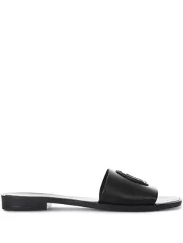 Тапочки кожаные Just Cavalli, черный