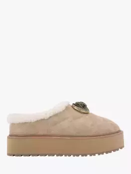 Тапочки Kurt Geiger London Chelsea Suede Flatfom, бежевый