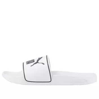 Тапочки leadcat 2.0 slide 'white black' Puma, белый