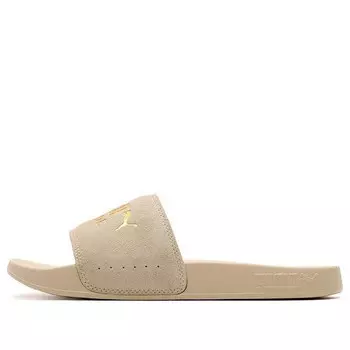 Тапочки leadcat 2.0 suede 'tan gold' Puma, бежевый