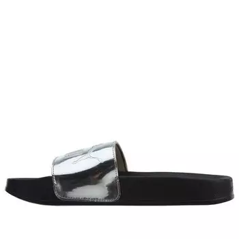 Тапочки leadcat mirror 'silver black' Puma, черный
