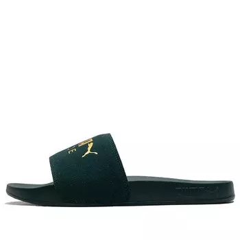 Тапочки leadcat slides 'green gold' Puma, зеленый