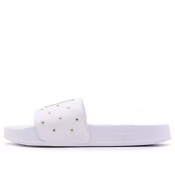 Тапочки leadcat studs slide white Puma, белый