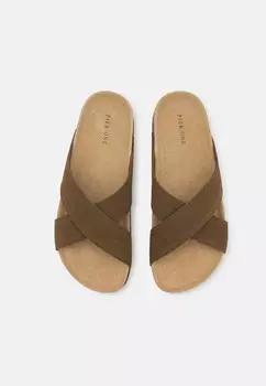 Тапочки LEATHER UNISEX Pier One, светло-коричневый