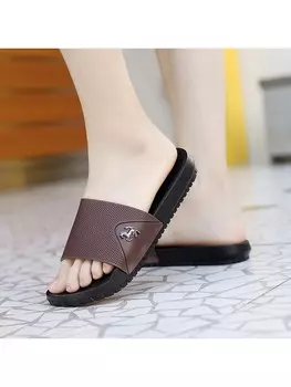 Тапочки летние, черный