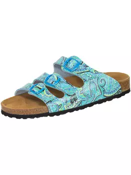 Тапочки Lico Pantoletten Bioline, цвет trkis/lemon