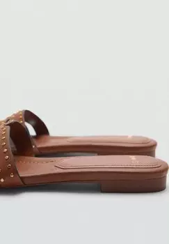 Тапочки Mango, коричневый