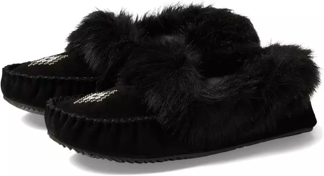 Тапочки Manitobah Mukluks Street Moccasin, цвет Black/Noir Suede 2