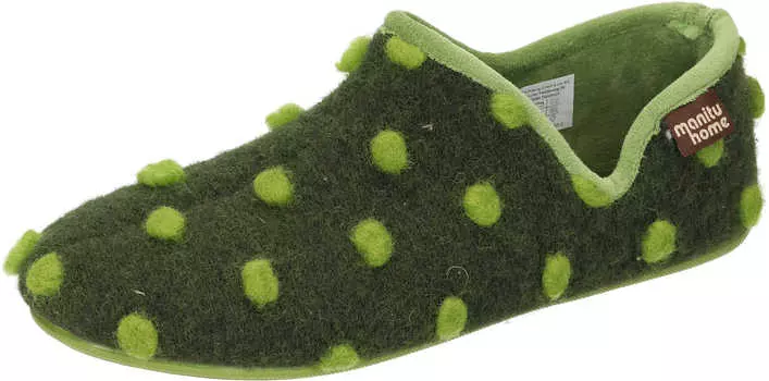 Тапочки Manitu Home Klassische, зеленый
