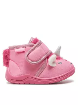 Тапочки Mayoral на липучке с декором "Единорог", розовый