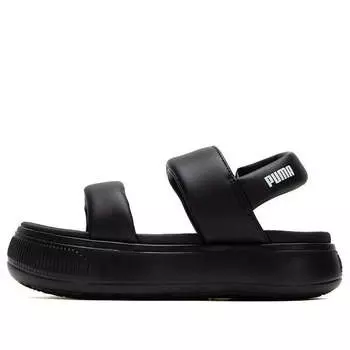 Тапочки mayu puffy slides 'black' Puma, черный
