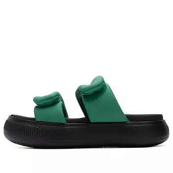 Тапочки mayu puffy slides 'green black' Puma, зеленый