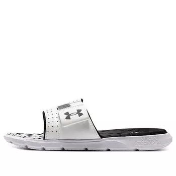 Тапочки mercenary slippers 'white black' Under Armour, белый