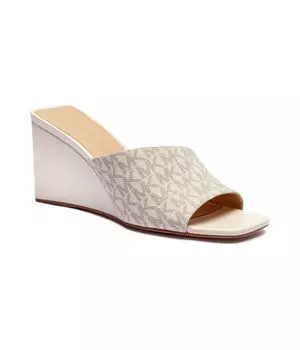 Тапочки Michael Kors Merriam Wedge с элементами кожи, экрю