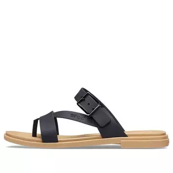 Тапочки minimalistic cozy sports slippers black brown Crocs, черный