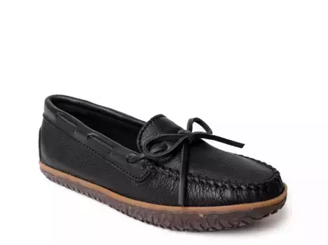 Тапочки Minnetonka Deerskin Tread, черные