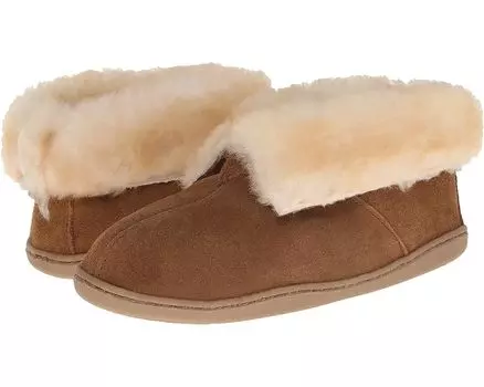 Тапочки Minnetonka Sheepskin Ankle Boot, цвет Golden Tan