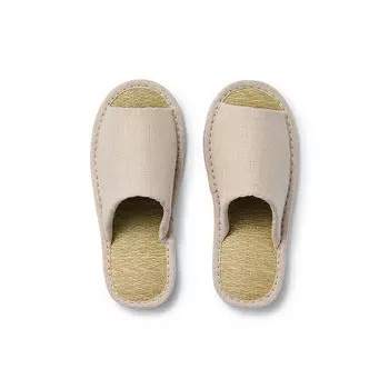Тапочки Muji с открытым передом, темно-коричневый